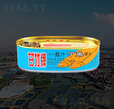 甘竹牌茄汁丁魚罐頭魚罐頭食品招商227g