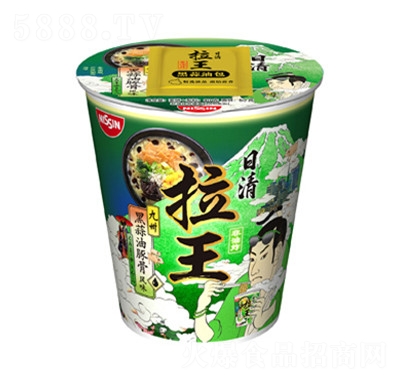 九州黑蒜油豚骨風(fēng)味80g方便面招商代理夜宵代餐