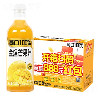 �Ͽ�100%���â��֭���1.25Lx8ƿ