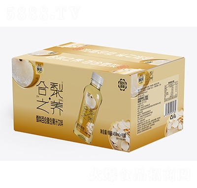 蝸旅合梨之養(yǎng)雪梨百合復(fù)合果汁飲料450mlx15瓶