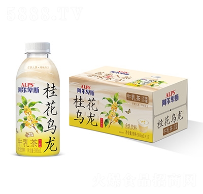 阿爾卑斯桂花烏龍牛乳茶含乳飲料380mlx15瓶