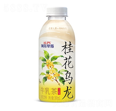 阿爾卑斯桂花烏龍牛乳茶含乳飲料380ml